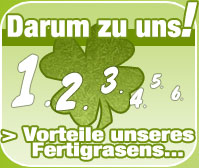 Vorteile unseres Fertigrasens